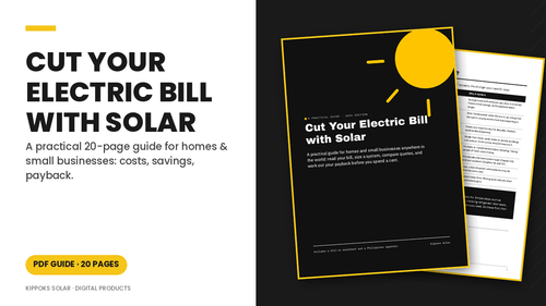 Cut Your Electric Bill with Solar: A Practical Guide for Homes and Small Businesses cover