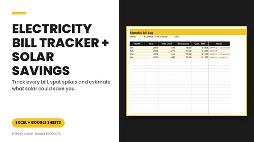 Home Electricity Bill Tracker cover